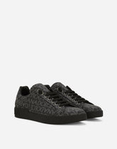 Coated jacquard Portofino sneakers - | Dolce & Gabbana
