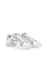 Calfskin Portofino sneakers - | Dolce & Gabbana