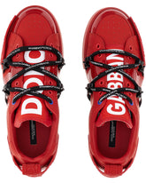 Portofino sneakers in calfskin and patent leather - | Dolce & Gabbana