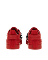 Portofino sneakers in calfskin and patent leather - | Dolce & Gabbana