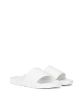 Rubber beachwear slides with DG logo - | Dolce & Gabbana