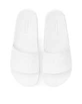 Rubber beachwear slides with DG logo - | Dolce & Gabbana