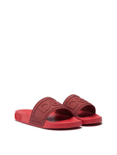 Rubber beachwear slides with DG logo - | Dolce & Gabbana