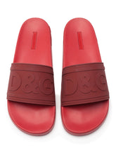 Rubber beachwear slides with DG logo - | Dolce & Gabbana
