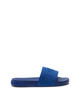 Rubber beachwear slides with DG logo - | Dolce & Gabbana