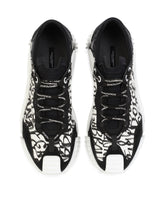Mixed-materials NS1 slip-on sneakers with logo print - | Dolce & Gabbana