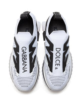 Stretch mesh Sorrento sneakers with logo - | Dolce & Gabbana