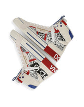 Calfskin Custom 2.Zero high-top sneakers with graffiti print - | Dolce & Gabbana