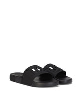 Rubber beachwear slides with DG Millennials logo - | Dolce & Gabbana