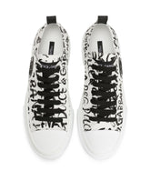 Canvas Portofino Light sneakers with DG logo print - | Dolce & Gabbana