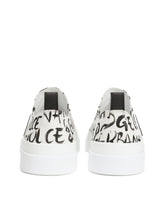 Canvas Portofino Light sneakers with DG logo print - | Dolce & Gabbana