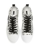 Canvas Portofino Light sneakers with DG logo print - | Dolce & Gabbana