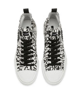 Canvas Portofino Light mid-top sneakers with DG logo print - | Dolce & Gabbana