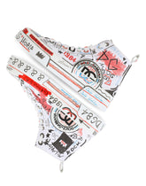 Hand-painted graffiti canvas Portofino Light mid-top sneakers - | Dolce & Gabbana