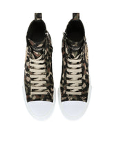 Canvas jacquard Portofino Light mid-top sneakers - | Dolce & Gabbana