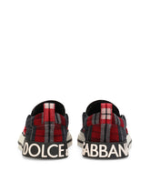Velvet Custom 2.Zero slip-on sneakers with check print - | Dolce & Gabbana