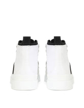 Two-tone canvas Portofino Light mid-top sneakers with DG logo - | Dolce & Gabbana