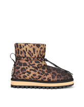 Leopard-print nylon ankle boots - | Dolce & Gabbana