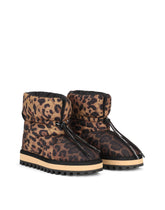 Leopard-print nylon ankle boots - | Dolce & Gabbana