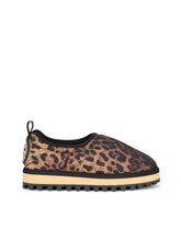 Leopard-print nylon slip-ons - | Dolce & Gabbana