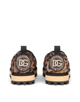Leopard-print nylon slip-ons - | Dolce & Gabbana