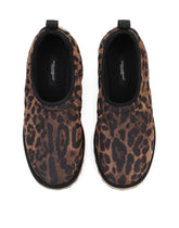 Leopard-print nylon slip-ons - | Dolce & Gabbana