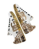 Printed calfskin nappa Portofino sneakers with DG logo and embroidery - | Dolce & Gabbana