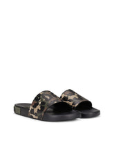 Camouflage rubber beachwear sliders - | Dolce & Gabbana