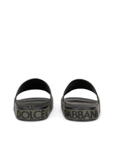 Camouflage rubber beachwear sliders - | Dolce & Gabbana