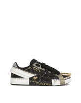Painted calfskin Portofino sneakers - | Dolce & Gabbana
