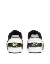 Painted calfskin Portofino sneakers - | Dolce & Gabbana