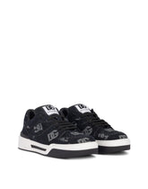 New Roma sneakers with denim logo - | Dolce & Gabbana