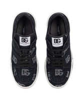 New Roma sneakers with denim logo - | Dolce & Gabbana