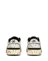 Printed calfskin New Roma sneakers - | Dolce & Gabbana