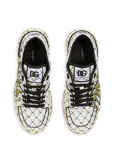 Printed calfskin New Roma sneakers - | Dolce & Gabbana