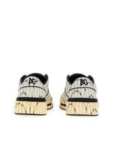 Printed calfskin New Roma sneakers - | Dolce & Gabbana