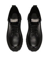 Studded calfskin hi-trekking ankle boots - | Dolce & Gabbana