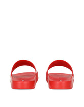 Rubber beachwear sliders with DG logo - | Dolce & Gabbana