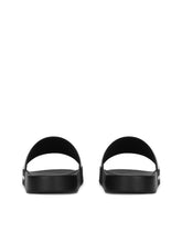 Rubber beachwear sliders with DG logo - | Dolce & Gabbana