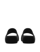 Flocked rubber beachwear sliders - | Dolce & Gabbana
