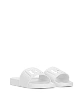 Rubber beachwear sliders with DG logo - | Dolce & Gabbana