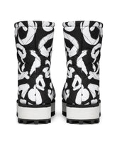 Nylon ankle boots with logo print - | Dolce & Gabbana