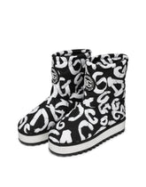 Nylon ankle boots with logo print - | Dolce & Gabbana