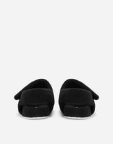 Terrycloth sandals with logo tag - | Dolce & Gabbana