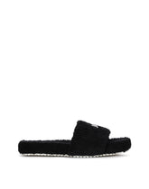 Terrycloth sliders with logo tag - | Dolce & Gabbana