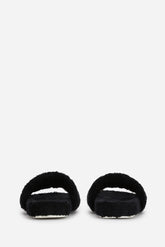 Terrycloth sliders with logo tag - | Dolce & Gabbana