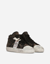 Patchwork denim vintage mid-top sneakers - | Dolce & Gabbana