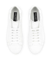 Portofino vintage calfskin sneakers - | Dolce & Gabbana