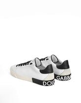 Portofino vintage calfskin sneakers - | Dolce & Gabbana