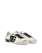 Calfskin Portofino Vintage sneakers - | Dolce & Gabbana